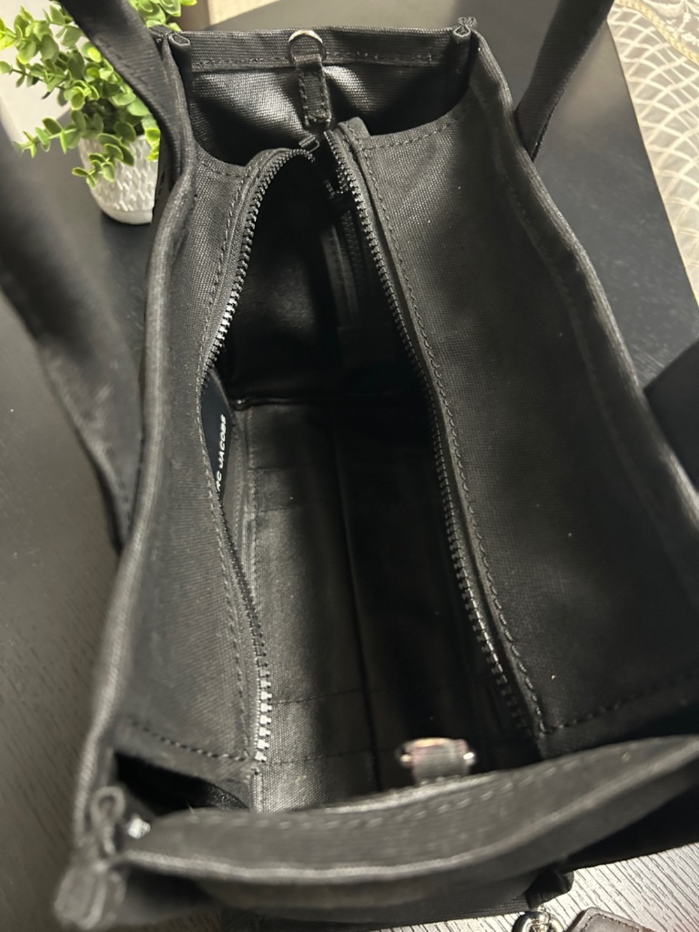 Marc Jacobs Black 'The Tote Bag' Canvas Duffel - Picture 17 of 17